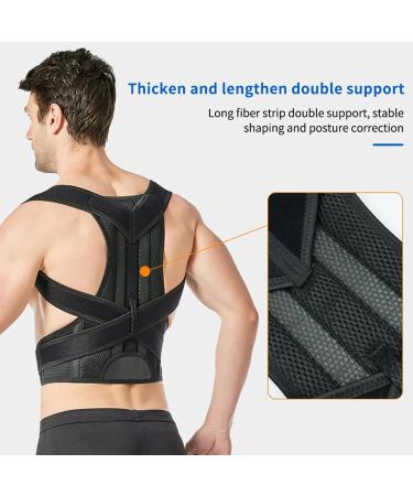 Back Straightener Posture Corrector Adjustable Shoulder Brace Upper Back Support Belt Soft Training Belts for Posture Correction Breathable Back Support Straightener for Wome 2xl - Buy Online on GoSupps.com