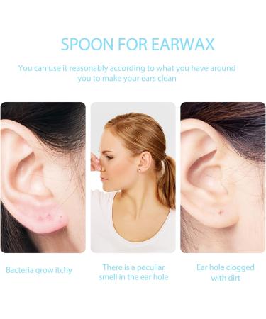 Healifty Ear Cleaner Replacement Tips - 4Pcs Silicone Ear Spoon Tips for Family Health Care - Buy Online on GoSupps.com