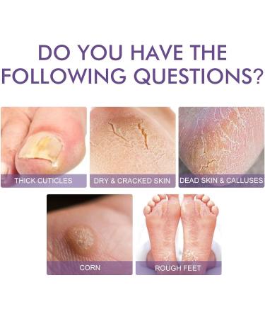 CAOQAO Foot Peel 3 Pack Exfoliator Peel Off Dead Skin Remover 53ML Nail Care Products (Purple One Size) 40 g (Pack of 1) Purple - Buy Online on GoSupps.com