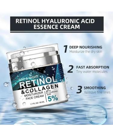 Advanced Retinol Collagen Cream Snail Collagen Firming Cream Advanced Retinol Moisturizer Anti-Wrinkle Cream Reducing Fine Lines Firming and Lifting Cream - Buy Online on GoSupps.com