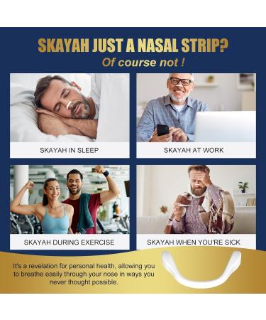 SKAYAH Magnetic Nose Strips - Skin Safe Anti Snoring Devices & Nasal Dilators for Better Breathing | International Shipping Available - Buy Online on GoSupps.com