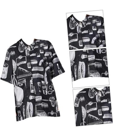 FRCOLOR Hair Cutting Technician in Hairdressing Overalls Black Shawl for Women Barber Coat Hair Salon Jacket Barber jakets Stylist Vest Barber Shirt Cape Work Protector Unique Fiber - Buy Online on GoSupps.com