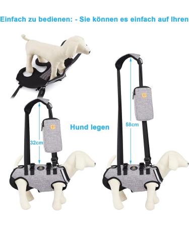 Ownpets Adjustable Dog Carrier Bag & Lifting Dishes for Small Dogs - Soft Waterproof Gray XS - Buy Online on GoSupps.com