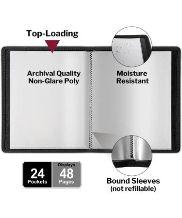 Dunwell 11x14-Wide Art Portfolio Folder - (Black)  24 Pockets Display 48 Pages  11 x 14 (Wide) Presentation Binder Protector Sleeves are Approx. 12.25x14  Art Portfolio for Kids  Presentation Book 11x14-Wide Black - Buy Online on GoSupps.com