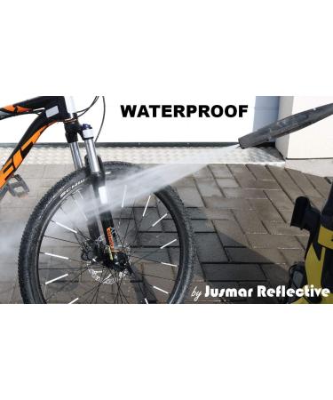 Jusmar Bike Spoke Reflector Pack of 36 for Mountain and Road Bikes - Waterproof, Kids Bike Reflectors - Fits 14-15 Gauge Spokes - Buy Online on GoSupps.com