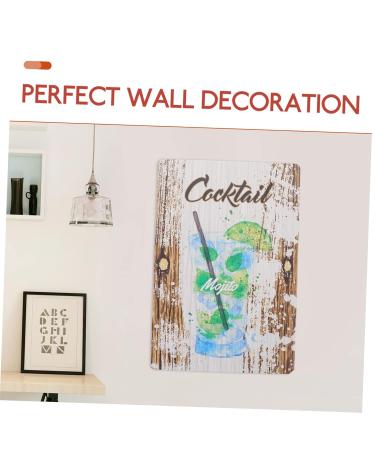 Abaodam Vintage Tin Painting Home Decor Men Decor Wall Art Decor Home Bar Signs Rock and Roll Metal Wall Man - Buy Online on GoSupps.com