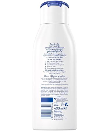 Nivea Aloe & Care Body Lotion 400ml - 5in1 Moisturizing Cream for Dry Skin - Natural Aloe Vera Deep Care Serum - Buy Online on GoSupps.com