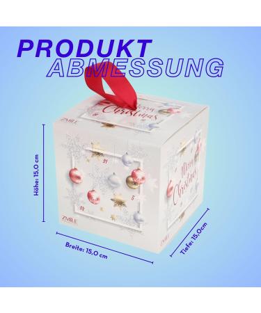 ZMILE COSMETICS Advent Calendar Cube 'Merry Christmas' silver/gold/magenta - Vegan cosmetics - Buy Online on GoSupps.com