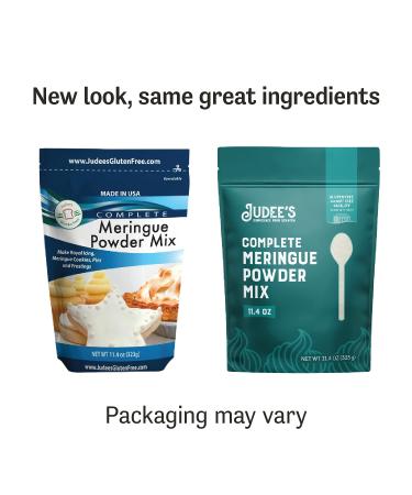 Judees Meringue Powder Mix 11.4 oz - Gluten-Free & Nut-Free - Ideal for Baking & Decorating - No Preservatives - Perfect for Meringue Cookies, Pies, Frosting & Royal Icing - 11.4 Ounce Pack - Buy Online on GoSupps.com