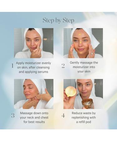 KORA Organics Turmeric Glow Facial Moisturizer Refill Pod Hydrating Cream with Rosehip Oil for Face Softens Firms & Illuminates - Certified Organic & Cruelty-Free 1.69 Fl Oz Refill Pod 1.69 Fl Oz (Pack of 1) - Buy Online on GoSupps.com