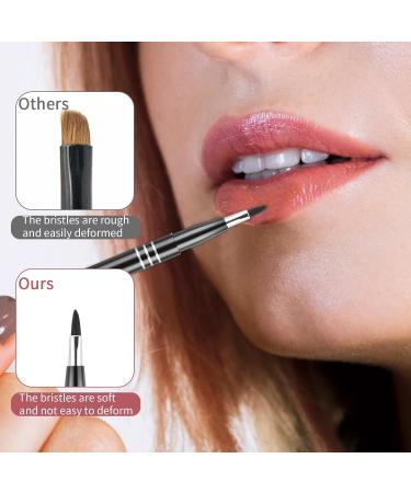 Travel Lip Brush Set - 4 Retractable Lip Liner & Lipstick Applicators for Women | Professional Makeup Tools - Buy Online on GoSupps.com
