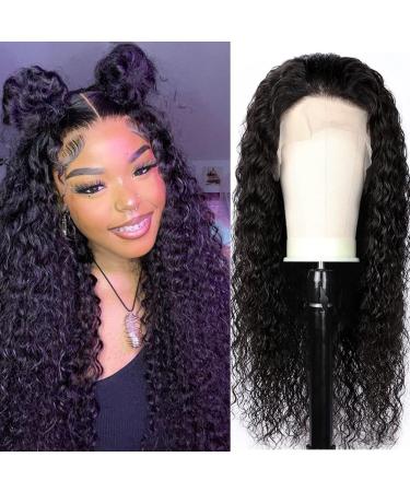 Heylisa Deep Wave Lace Front Wigs Human Hair Pre Plucked HD Glueless Wigs Human Hair 180% Density 13x4 Lace Front Wigs for Women Natural Color (26inch) 26 Inch 13x4 deep wave wig