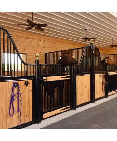 HDYEGIOU 6 Counts Horse Bridle Rack Bridle Bracket Bridle Hooks Metal Halter Hanger with Tubes and Screws for Horse Barn Supplies Black - Buy Online on GoSupps.com