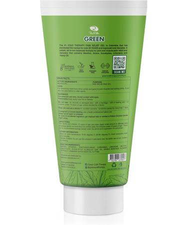 Ross D Elen Green Menthol Relief & Recovery Gel XL Tube with Massager - Premium Pain Relief for Instant Comfort - International Shipping Available - Buy Online on GoSupps.com