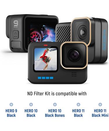 NEEWER 6 Pack ND Filter Set for GoPro Hero 11/10/9 - CPL/ND8/ND16/ND32/ND64/ND1000 - Action Camera Accessory Kit (Golden Frame) - Buy Online on GoSupps.com