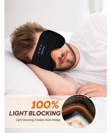 Bluetooth Sleeping Mask with HD Speakers & Microphone - Ultimate Sleep Mask for Travel & Meditation - Buy Online on GoSupps.com