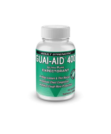 GUAI-AID  400 400mg dye-Free Fast Acting Mucus Relief Guaifenesin (Bottle of 400 caplets)