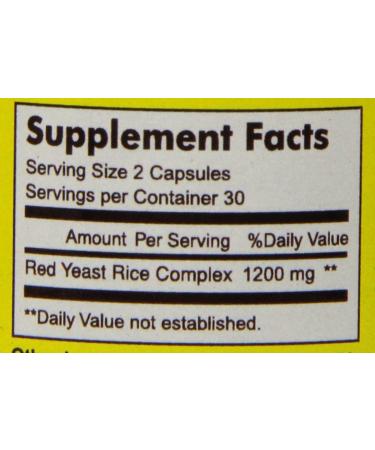 Mason Natural Red Yeast Rice 60 Capsules - Whole Herb Supplement for Heart Health - Buy Online on GoSupps.com