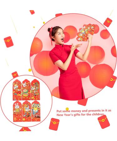 ABOOFAN 72 Pcs 2023 Year of The Rabbit Red Packets Red Envelope Chinese Traditional Red Packets Lunar Rabbit Year Decor Chinese New Year 2023 Wedding Gift Spring Festival Bag Paper Cartoon - Buy Online on GoSupps.com