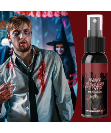  G n rique Washable Artificial Blood | Blood Effect Makeup | 50ml Body Paint for Costume Beauty Fancy Dress Face and Body Makeup Halloween Party Adults Zombie and Vampire - Buy Online on GoSupps.com