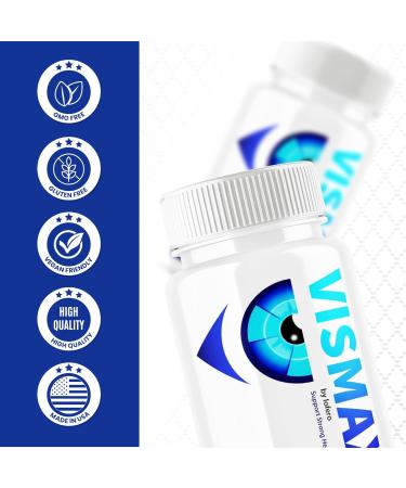 (2 Pack) Vismax Revive Capsules Vis Max Premium Eye Health & Vision Support Vitamin Supplement Pills Premium All-Natural Ingredients Advanced Formula for Healthy Eyesight Focus Visual Sight (120 ct) - Buy Online on GoSupps.com