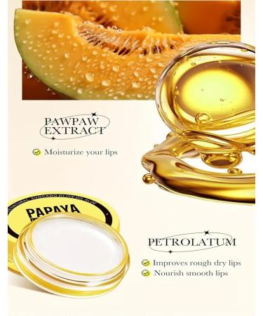 Hydrating Lip Balm for Dry Cracked Lips - Lip Repair Moisturizer Cream with Papaya Extract for Long-Lasting Moisturizing Smoothing and Softening Suitable for Day & Night Use 6g - Buy Online on GoSupps.com