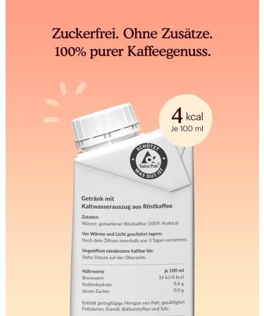 Cold Brew Tea & Coffee Trial Package | Sugar-Free Calorie-Free Vegan | 4x200ml Coffee + 6x500ml Green Tea - Ready to Drink - Buy Online on GoSupps.com