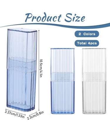 Portable Dental Floss Picker Container | Travel Tooth Floss Dispenser & Makeup Storage Box - Small Transparent Design - Buy Online on GoSupps.com
