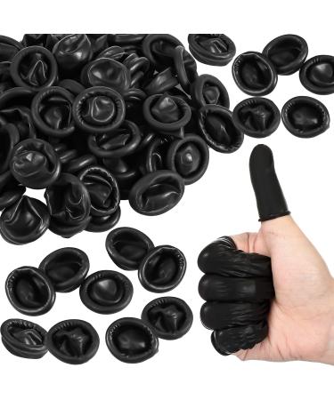 Frienda 800 Pcs Disposable Latex Finger Cots Protective Fingertips Gloves Black Anti Static Finger Cots Latex Finger Sleeves for Electronic Repair Industrial Beauty Handmade