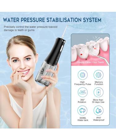 Mouth Shower Wireless - Fulkeley Portable Electric Tooth Cleaner | Best Test Winner | 4 Modes & Nozzles | 300ml Oral Care Water Tank | Travel & Home Use - Black - Buy Online on GoSupps.com