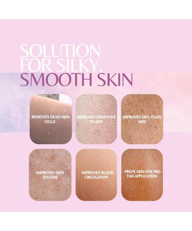 BfefBo Body Exfoliating Glove KESSA Pink & Purple 2 PACK Bath & Shower Mitt Body scrub Exfoliator Plant based Targets keratosis pilaris Plastic free (Pink) Pink Purple - Buy Online on GoSupps.com