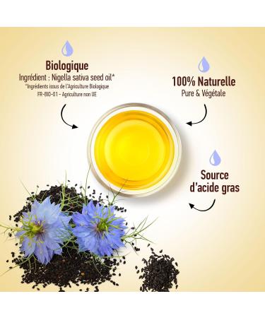 Nigelle Organic Oil 150 ml Plan te au Naturel Pure Natural and Cold Pressed Food Hair Body Nails - Buy Online on GoSupps.com