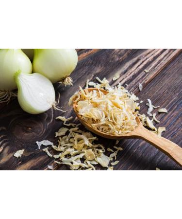 Organic Onion Flakes 250- Non-GMO Vegan No Additives No Preservatives - Dehydrated Onion Flakes Perfect for Soups Stews and Seasoning Blends - Thames Organic 250g - Buy Online on GoSupps.com