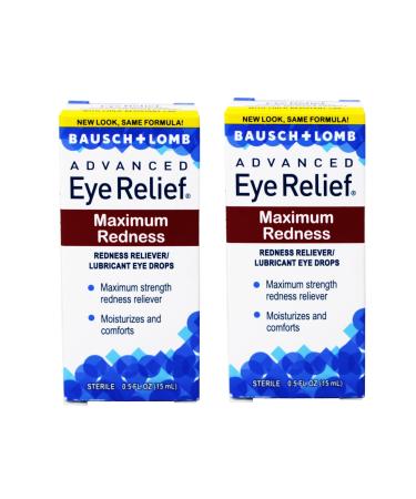 Bausch & Lomb Advanced Eye Relief Redness Maximum Relief Drops - 2 pk.
