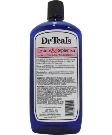 Dr Teal's Lavender Epsom Salts (1.36kg) + Pink Himalayan Foaming Bath (1L) - Buy Online on GoSupps.com