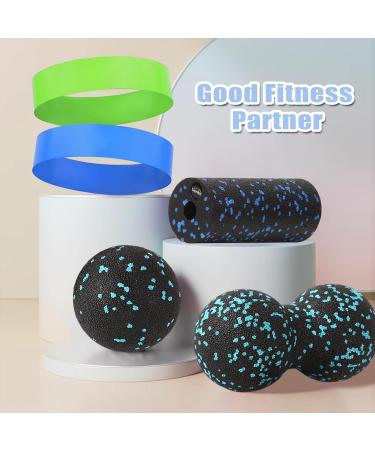 5-Piece Hand-Free Massage Ball Set - Fascia Balls & Stretch Bands for Muscle Pain Relief | Trigger Point Release Tool - Buy Online on GoSupps.com