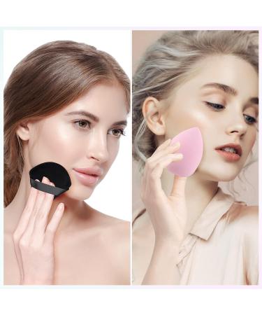 WSYUB 2pcs Beauty Makeup Sponge & 4pcs Triangle Velvet Powder Puff Set - Buy Online on GoSupps.com