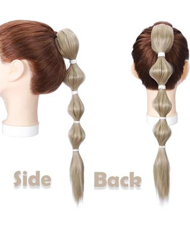Ponytail Extensions Bubble Braid Ponytail Extension for Women 18 Inch Long Straight Braided Ponytail Hair Extension Claw Clip in Synthetic Ponytail Hair Pieces for Women (Color : 12P24 Size : 18inc 18inches 12P24 - Buy Online on GoSupps.com
