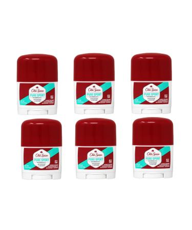 Old Spice High Endurance Antiperspirant Deodorant Pure Sport Travel Size 0.5 Ounce (Pack of 6)