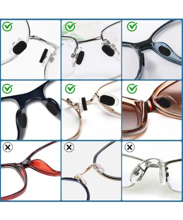 Ouzhou 80 Pairs of Self-Adhesive Anti-Slip Nose Pads for Glasses | Slip-Proof Cushions for Comfortable Wear | Perfect for Sunglasses and Eyewear - Buy Online on GoSupps.com