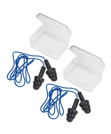 Travelon 2 Pairs Of Earplugs With Cord Multicolor