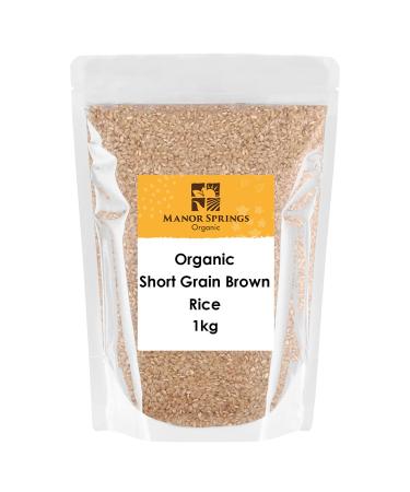Organic Short Grain Brown Rice 1kg by Manor Springs Organic