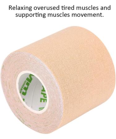 Muscle Tape Bandage Sports Muscle Tape Prevent Allergies Cotton Improves Blood Breathable for Sports(Skin) - Buy Online on GoSupps.com