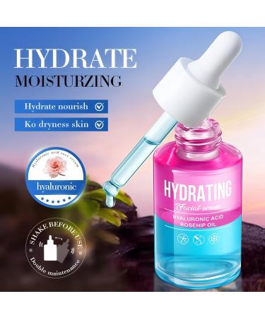 Double S rum Anti-Rides et Hydratant 2x30ml Acide hyaluronique Rose S rum Soin Repulpant et Raffermissant R duit les Ridules Pour une Peau Liss e Tonique et Confortable - Buy Online on GoSupps.com