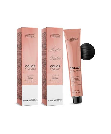TECHNIQUE COLOR CREAM - TINTA 100 ML (1 noir) 2 pi ces