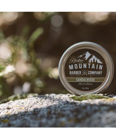 Beard Balm - Sandalwood Blend | Rocky Mountain Barber | Nourishing Beeswax Jojoba Shea Butter & Coconut Oil | Natural Sandalwood Essential Oil - Buy Online on GoSupps.com