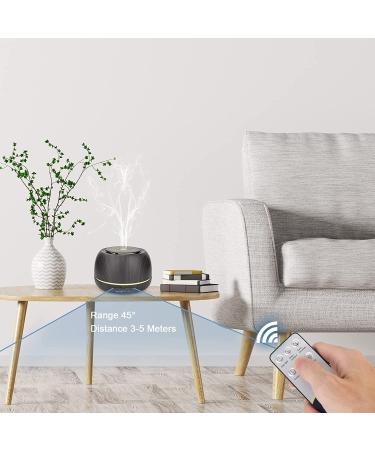 SEEDSEEL 300ML Wood Grain Essential Oil Diffuser | Remote Control, USB-C Power, Timer, 7 Color Lights | Aromatherapy, Air Humidifier for Home & Bedroom - Buy Online on GoSupps.com