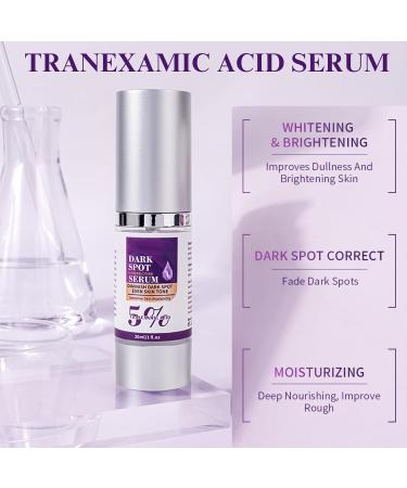 Dark Spot Corrector Serum Niacinamide Serum Brightening Serum Niacinamide+ 5% Tranexamic Acid Hydrating Serum Dark Spot Corrector For Face Age Spot Remover For Face Face Redness Remover - Buy Online on GoSupps.com