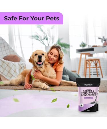 Aromasong Natural Carpet Deodorizer - Lavender Scent Upholstery & Carpet Freshener Powder for Homes with Pets & Children | 3 LBS Pet Odor Eliminator - Buy Online on GoSupps.com