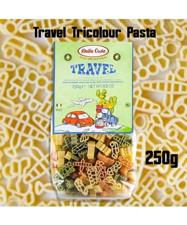 Dalla Costa Pasta Packet Pick N Mix - Choose From 5 Flavours | ABC Zoo Dinosauri Travel Teddy Tricolour-Pasta - Pack of 2 x 250g - Buy Online on GoSupps.com